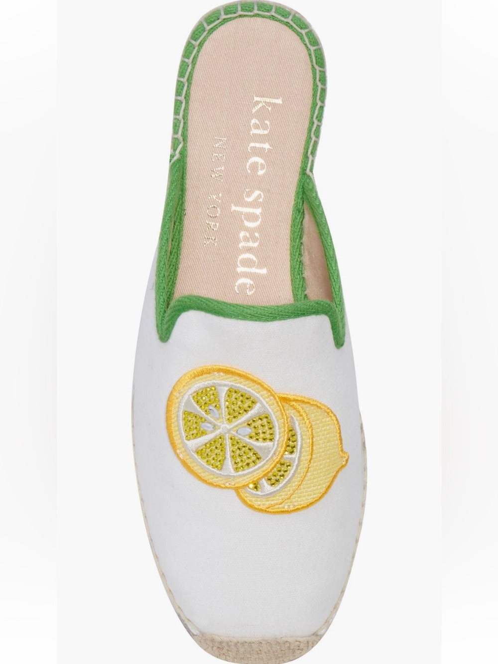 NEW Kate Spade Azura Lemons Espadrille Mules - Picture 5 of 10